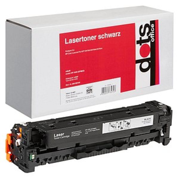 dots  schwarz Toner kompatibel zu HP 312X (CF380X)