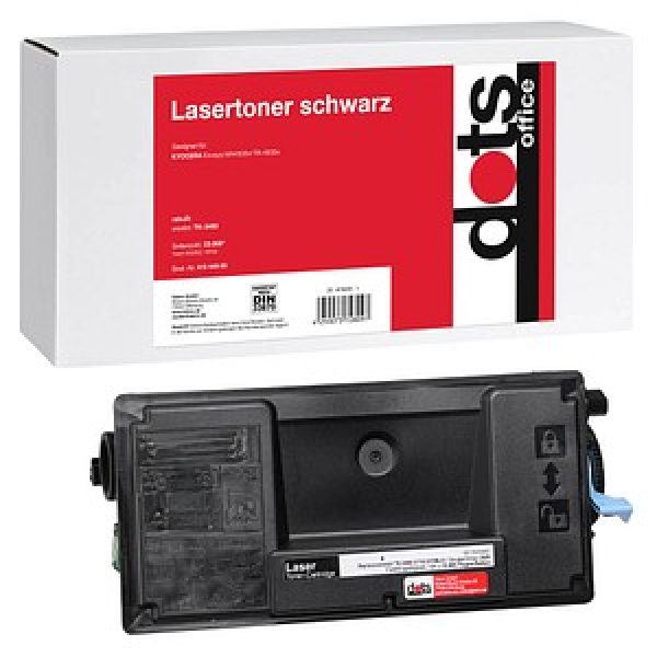 dots  schwarz Toner kompatibel zu KYOCERA TK-3400