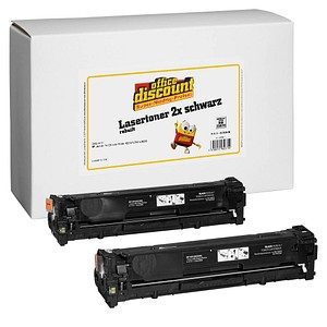 office discount  schwarz Toner kompatibel zu HP 2x 131X; Canon  731H(CF210XD;  2x 6273B002)
