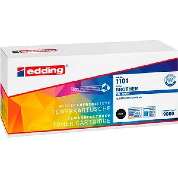 edding  schwarz Toner kompatibel zu brother TN-426BK
