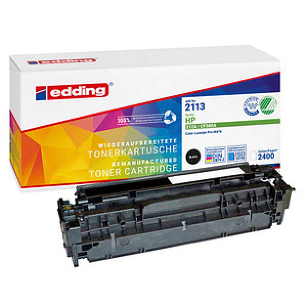 edding EDD-2113  schwarz Toner kompatibel zu HP 312A (CF380A)