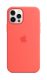 Apple Silikon Case mit MagSafe für Apple iPhone 12 / 12 Pro, zitruspink