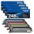 brother TN-248XLBK/C/M/Y  schwarz, cyan, magenta, gelb Toner, 4er-Set