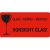 250 EICHNER Warnetiketten rot »Vorsicht Glas!« 100,0 x 50,0 mm