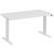 fm Move elektrisch höhenverstellbarer Schreibtisch weiß, verkehrsweiß rechteckig, T-Fuß-Gestell weiß 180,0 x 80,0 cm