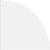 HAMMERBACHER Verbindungsplatte Savona weiß, dreieckig abgerundet 80,0 x 80,0 x 2,5 cm