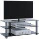 VCM my media TV-Rack Zumbo silber, schwarzglas