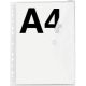 10 FolderSys Dokumententaschen DIN A4 transparent genarbt 0,20 mm