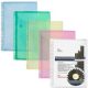 10 FolderSys Dokumententaschen DIN A4 farbsortiert genarbt 0,20 mm