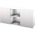 HAMMERBACHER Sideboard Haziender, V1780/W/S weiß, silber 160,0 x 42,0 x 74,8 cm