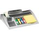 Post-it® Schreibtisch-Organizer C50 silber ABS-Kunststoff 7 Fächer 25,6 x 16,8 x 6,8 cm