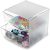 Deflecto „Cube“ Aufbewahrungsbox transparent 15,3 x 15,3 x 18,2 cm