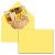 tecno Briefumschläge colors DIN B6 ohne Fenster gelb nassklebend 25 St.