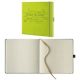 Lediberg Notizbuch Storytelling quadratisch kariert, lemongreen Hardcover 240 Seiten