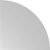 HAMMERBACHER Verbindungsplatte Mirakel lichtgrau, dreieckig abgerundet 80,0 x 80,0 x 2,5 cm