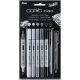 6 COPIC® ciao „5+1“-Sets Layoutmarker grau 1,0 + 6,0 mm