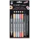 6 COPIC® ciao „5+1“-Sets Layoutmarker farbsortiert 1,0 + 6,0 mm