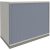 fm Sidney Rollladenschrank lichtgrau, silber 1 Fachboden 100,0 x 44,2 x 78,1 cm