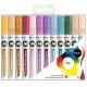 12 MOLOTOW Aqua Color Basic Set 2 Brush-Pens farbsortiert