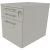 fm Oldenburg Rollcontainer weiß 3 Auszüge 43,4 x 60,0 x 54,0 cm